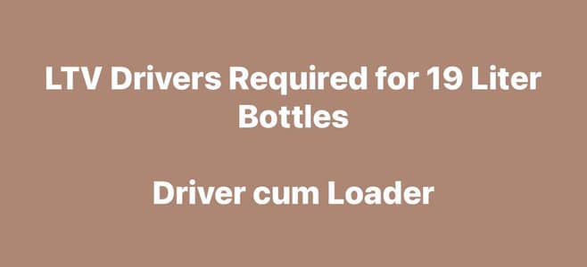 LTV Drivers Required