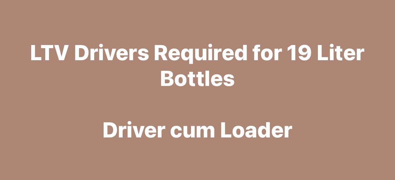 LTV Drivers Required 0