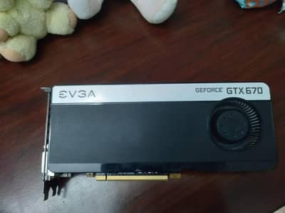 Nvidia Geforce GTX 670 EVGA Edition with 4gb vram in DDR5. .