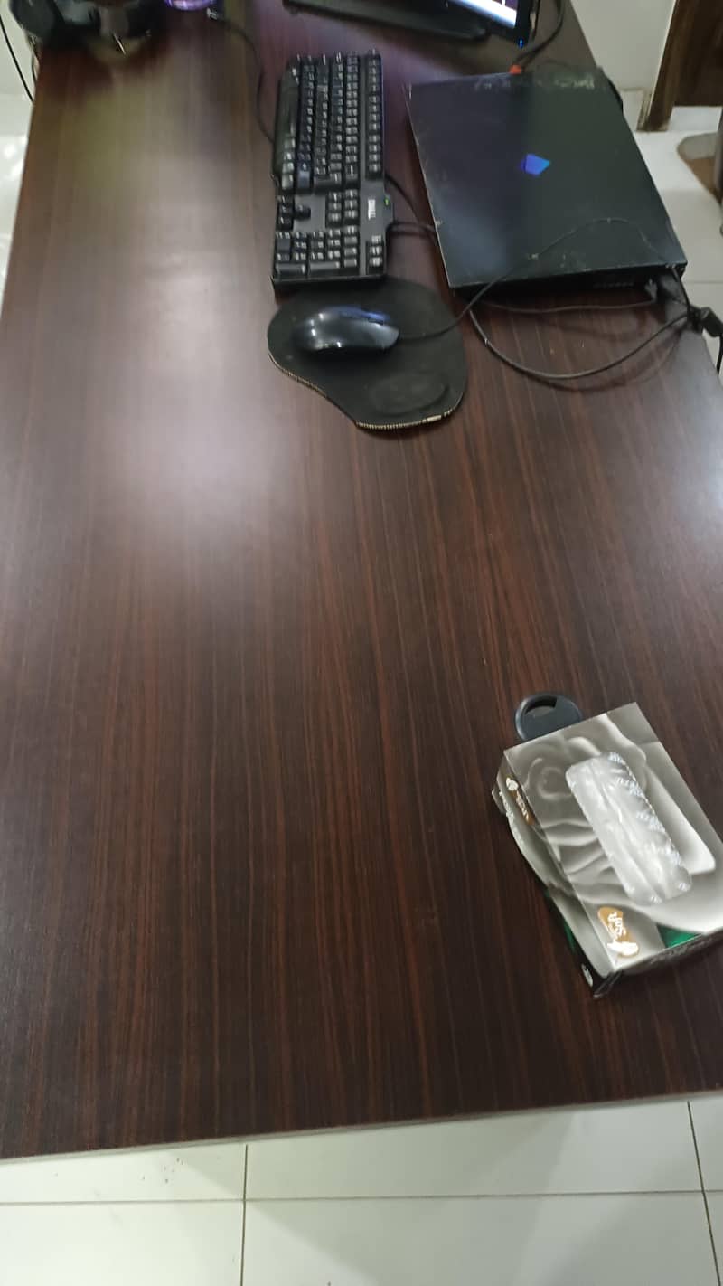 Executive table with 3 drawer set 1