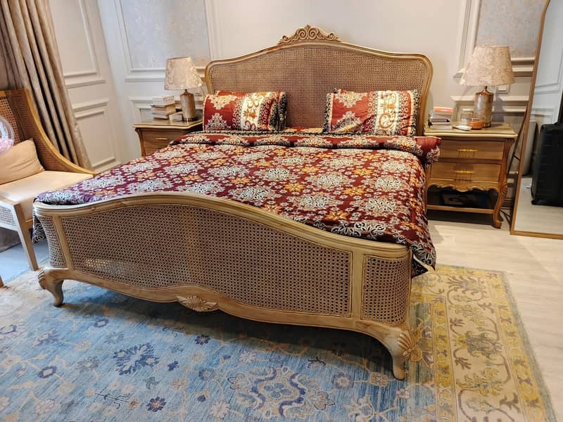 Cane bed set 3