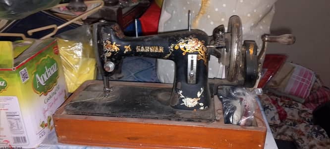 Original Sarwar Sewing Machine-Heavy Duty Manual Machin-Good Condition