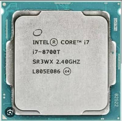 Intel Ci7 8700T processor cpu 8th gen CPU only 2TB sata HDD seagate