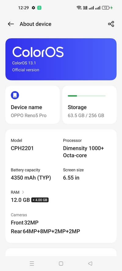 OPPO Reno 5pro