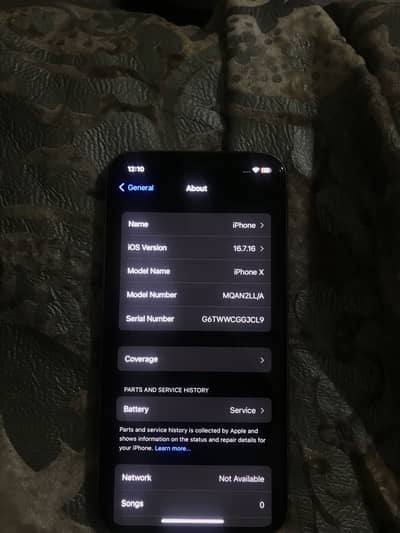 Apple iPhone X non pta factory unclock  256 gb