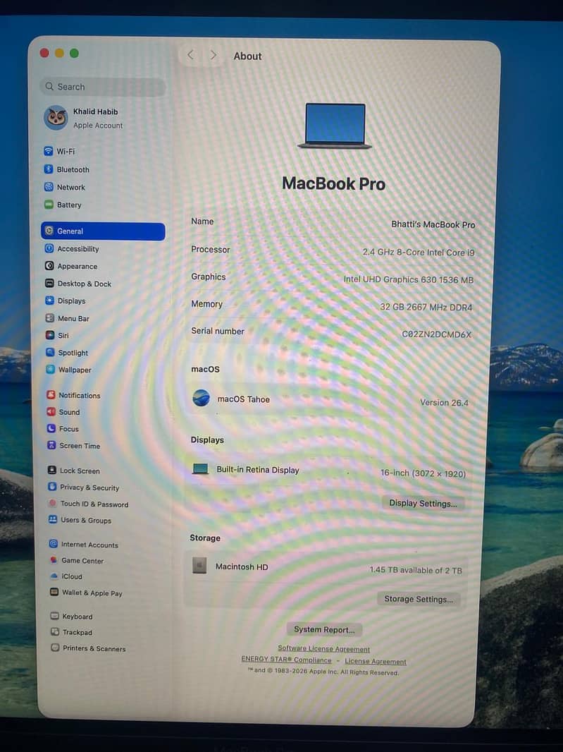 Mac Book Pro 8