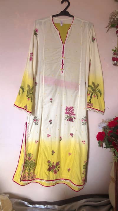 Sapphire tagged 2 piece Lawn Suit | Ethnc lawn suit embroidered