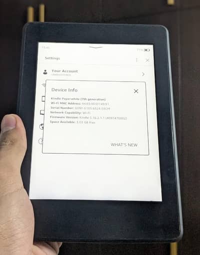 Kindle Paperwhite 7th generation 4gb