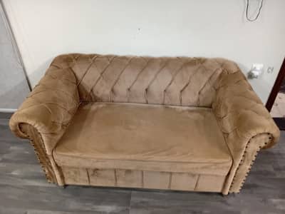 velvet 2 seater in molty foam