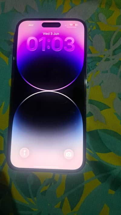 Apple 14 pro max in brand new condition in purple color from uk