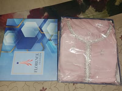 tea pink chiffon suit