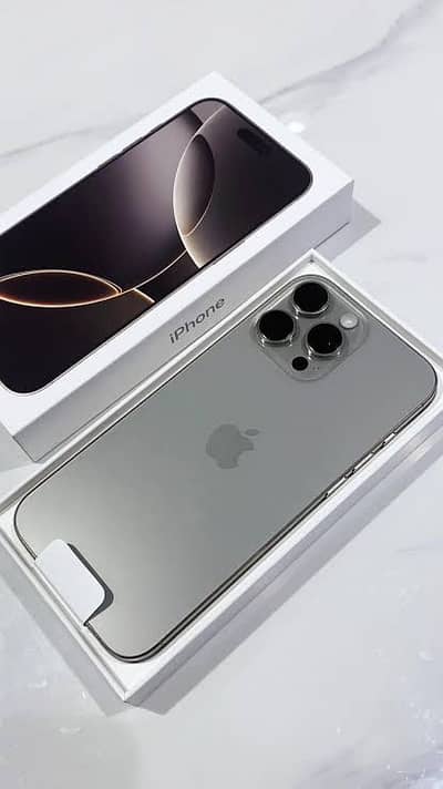 iPhone 16 Pro Max Natural titanium 256gb just box open brand new MDM