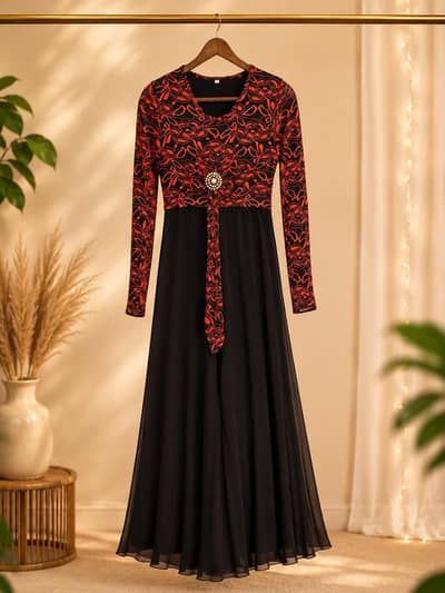 Graceful Party Wear Maxi – Elegant Extra Small Size Dress for Women