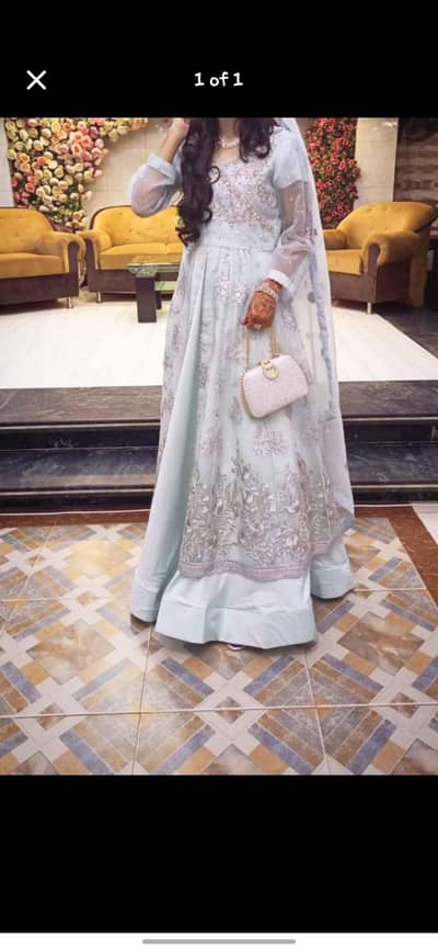 ice blue frock
