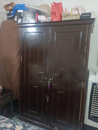 wooden wardrobe