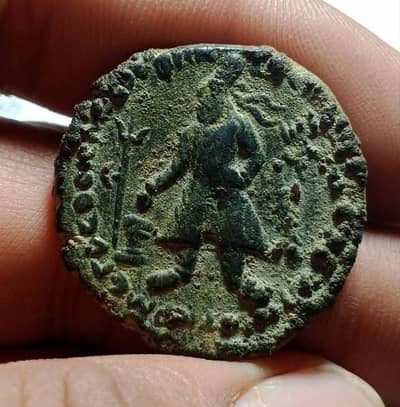 Old Antique coin Kushan empire King Vima