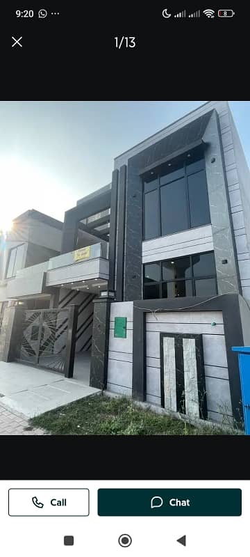 5 Marla Brand New House For Sale Eastern Ext Block Bahira Orchard Lahore