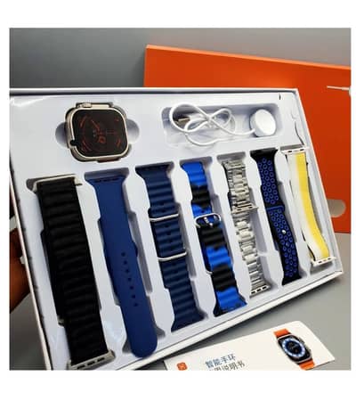 Ultra 7 Smart Watch with 7 Straps | Bluetooth Calling | 49mm Display
