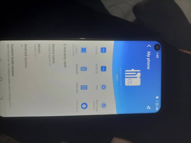 Tecno CAMON 15 0