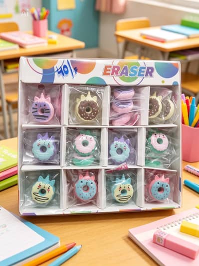 All fancy erasers variety