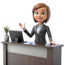 required female receptionist