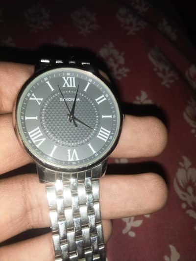 SEKONDA silver chain watch