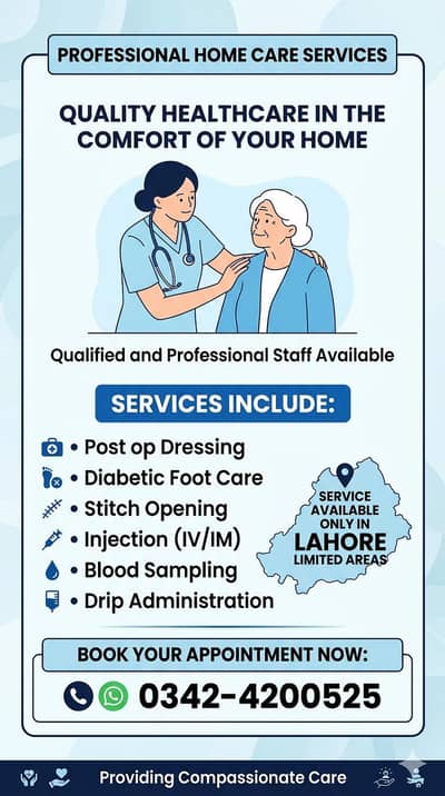 professional home care services available in Lahore