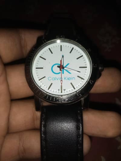 CK Celvin Kien black strip watch⌚