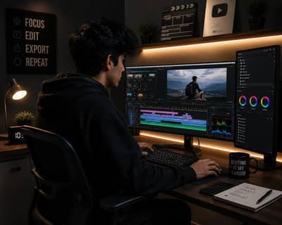 editor and graphic designer YouTube channel managing