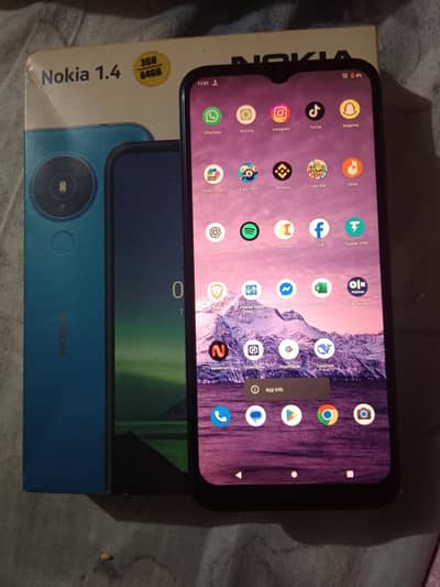 Nokia 1.4 3Gb 64Gb complete box