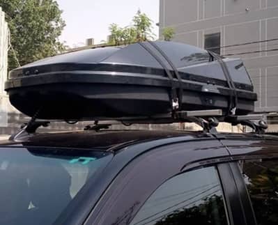 Universal Gloss Black Roof Storage Box  450L-500L