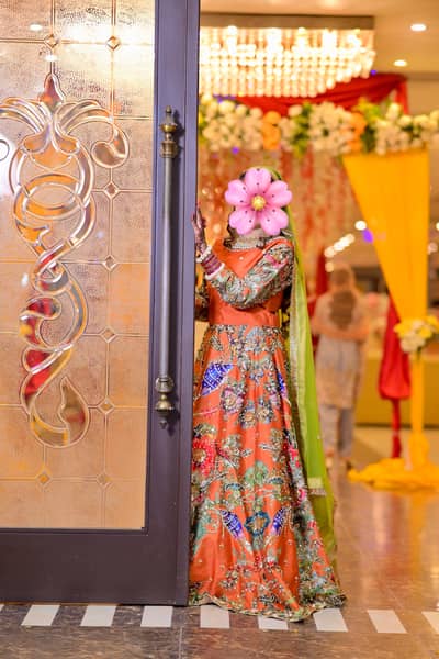 Lehanga Choli for Mehandi Brides