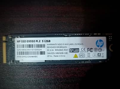 HP NVME SSD 512GB