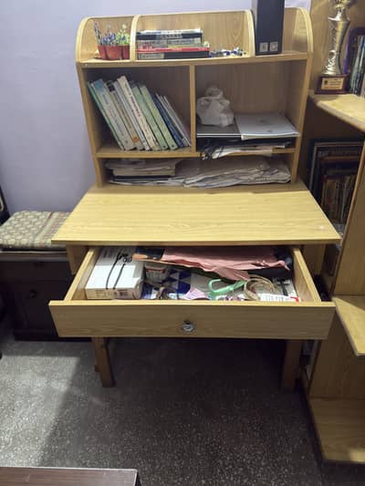 Study table, computer table, Room table, With wooden chair.