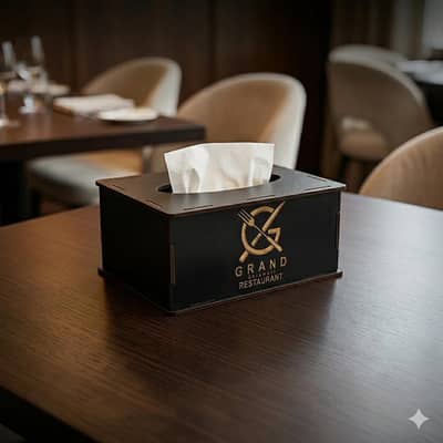 premium tissue box for Restaurant and Marque