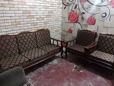 pure wood 5 seater sofa set   03198898344