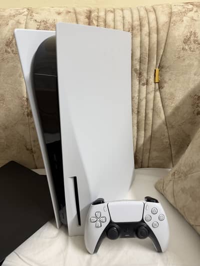 Ps5 fat disc version 825gb with black faceplates
