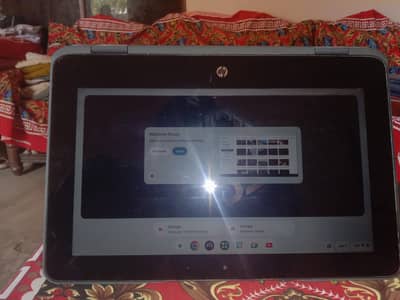 HP laptop Chromebook touch screen with 360 rotation