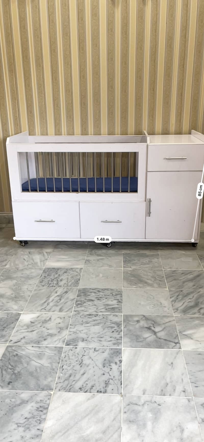 Baby Cot with Storage Drawers – Solid & Stylish 1