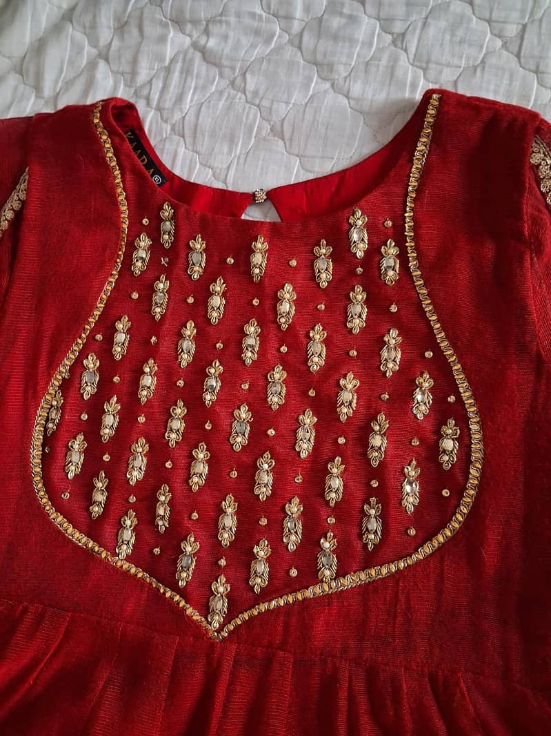 Red flared maxi 2