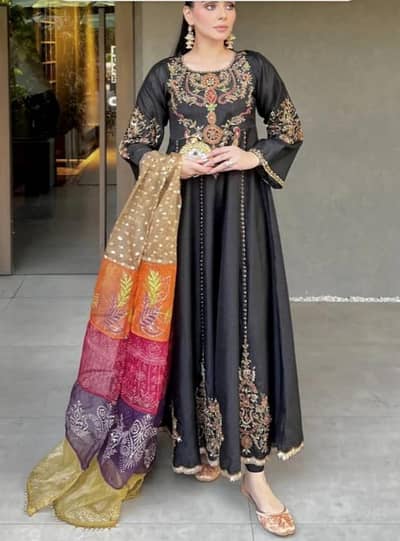Black maxi dress