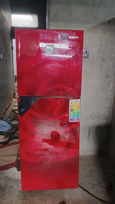 Waves Double Door Glass Door Refrigerator – Good Condition