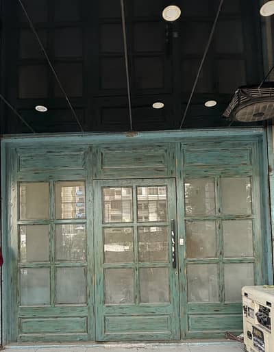 Oak wood asthetic door 11 "15 foot