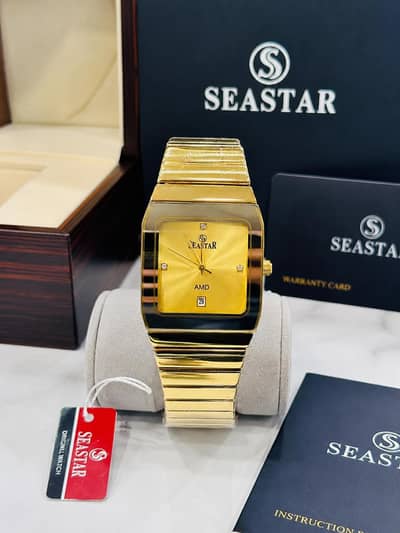 Golden Executive Men’s Wrist Watch