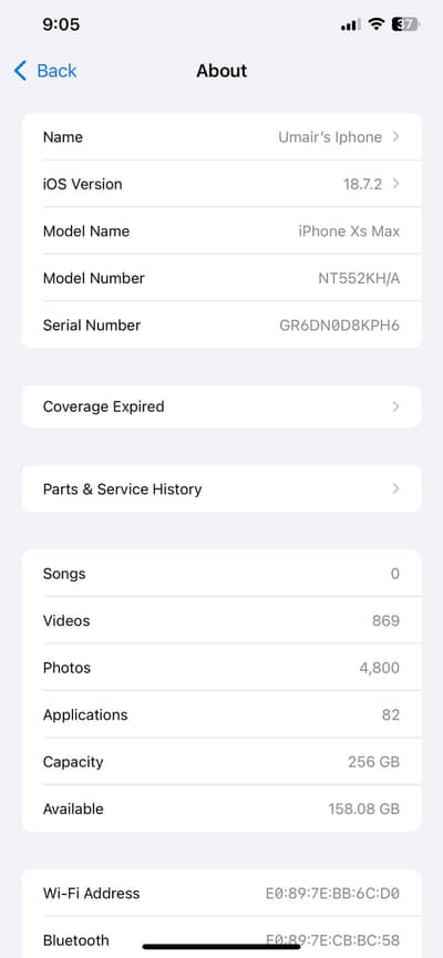 I want to sale Apple iPhone XS Max