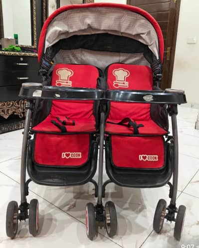 twin seater pram