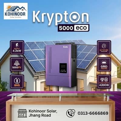 krypton 5000 ECO Knox Inverter Lithium Batteries  Hybird Solar system
