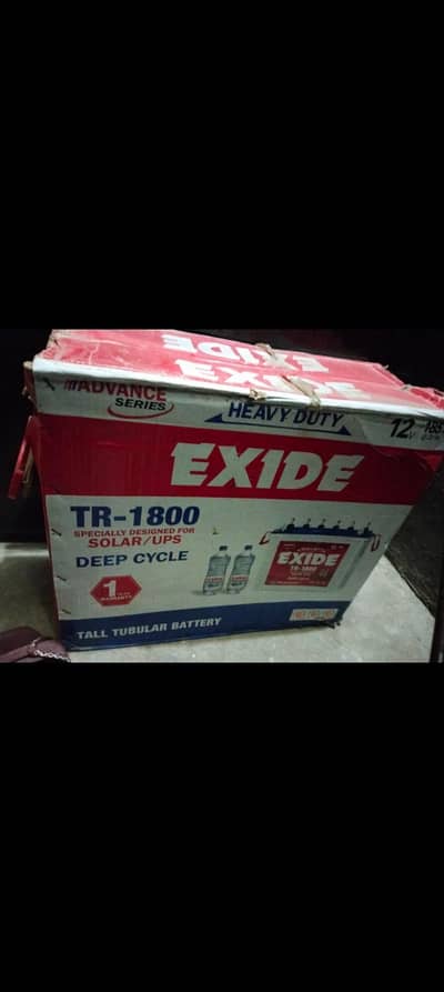 New  Exide battery TR-1800
