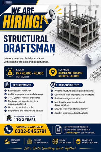 Autocad draftsman required