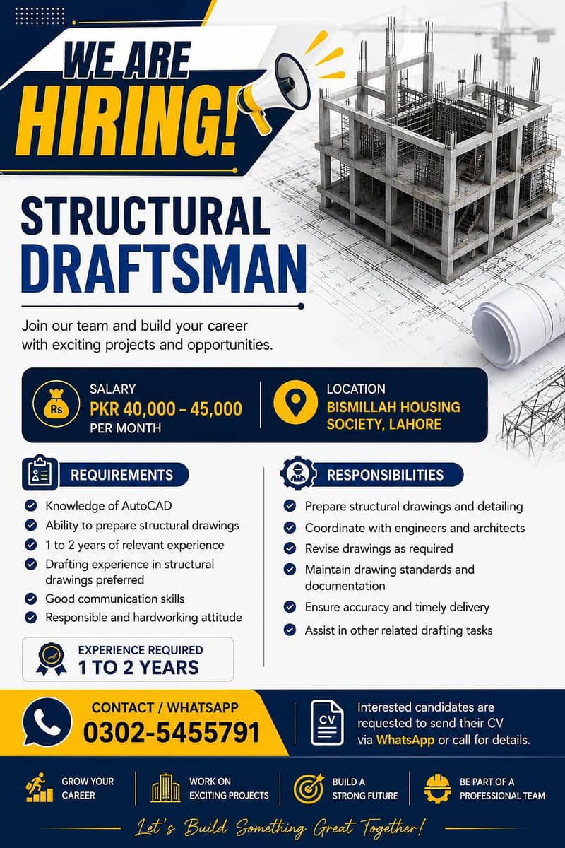 Autocad draftsman required 0